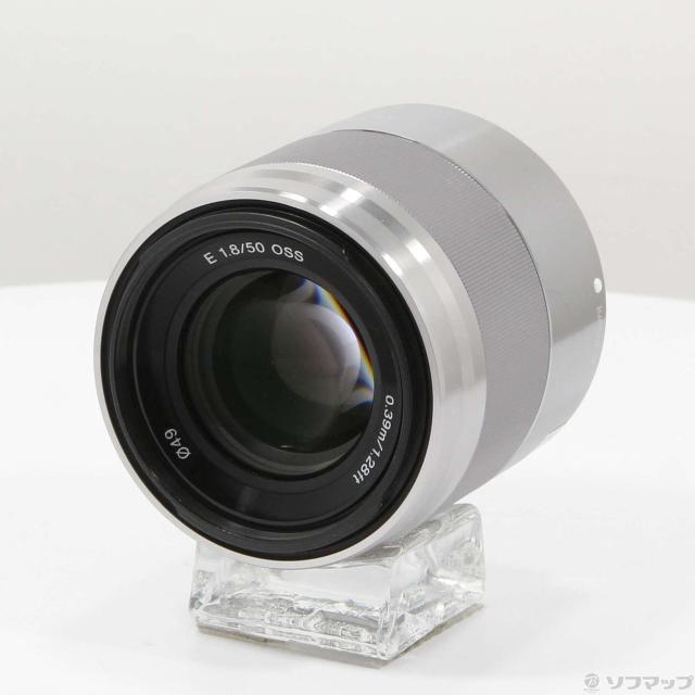 中古)SONY E 50mm F1.8 OSS SEL50F18 Eレンズ/シルバー(262-ud)
