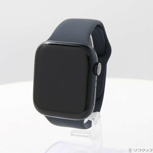 (中古)Apple Apple Watch Series 9 GPS 45mm ミッドナイトアルミニウムケース ミッドナイトスポーツバンド(297-ud)の通販は