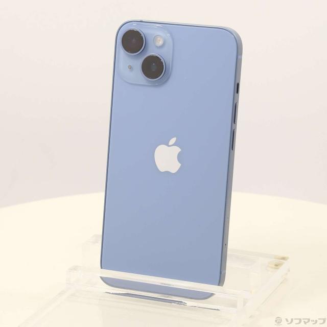 中古)Apple iPhone14 128GB ブルー 3L237J/A SIMフリー(198-ud)