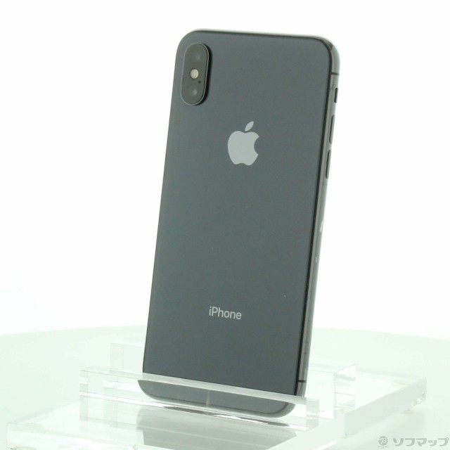 (中古)Apple iPhoneX 256GB スペースグレイ MQC12J/A SIMフリー(348-ud)