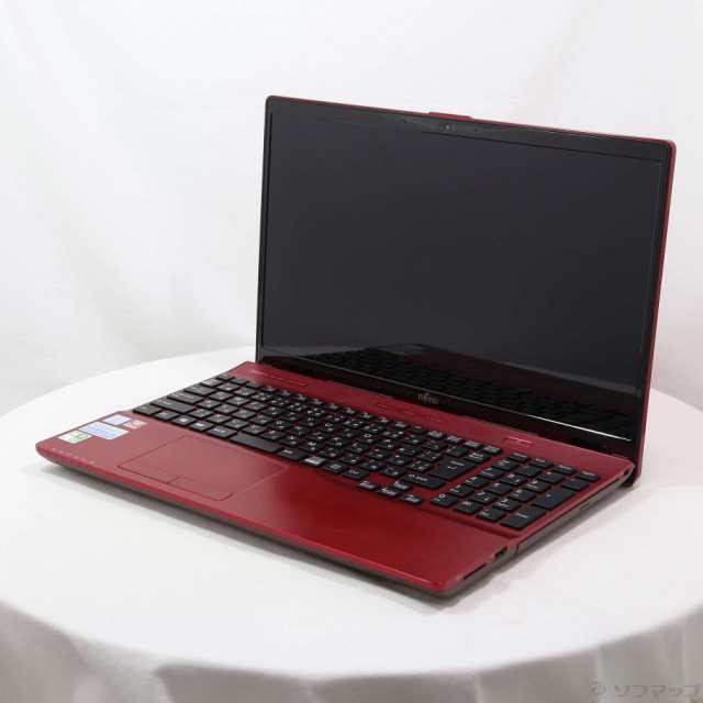 (中古)FUJITSU 格安安心パソコン LIFEBOOK AH45/B3 FMVA45B3RK ルビーレッド (Windows 10)(276-ud)
