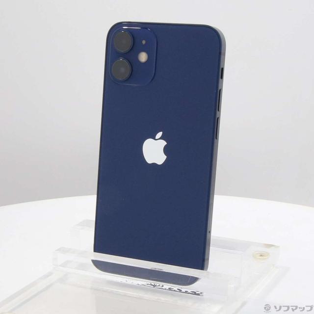(中古)Apple iPhone12 mini 64GB ブルー MGAP3J/A SIMフリー(262-ud)