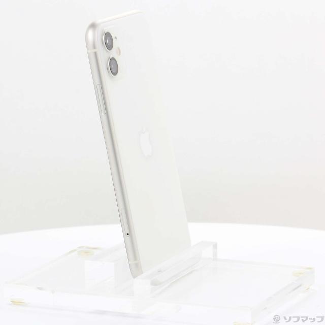 中古)Apple iPhone11 128GB ホワイト MWM22J/A SIMフリー(377-ud)
