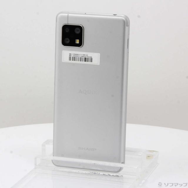 中古)SHARP AQUOS sense4 64GB シルバー SH-M15 SIMフリー(258-ud)