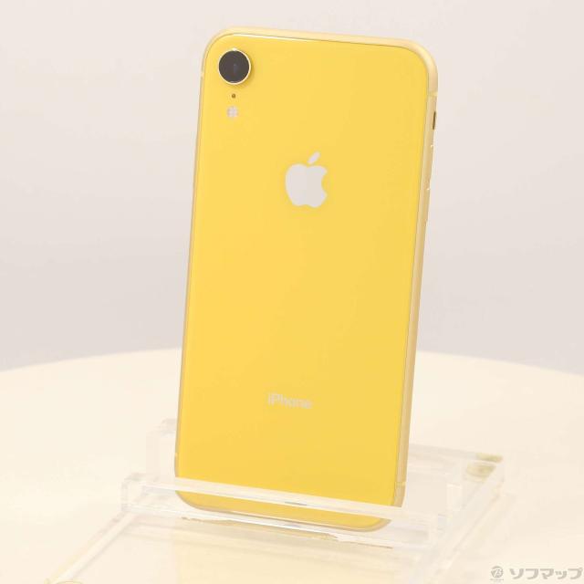 中古)Apple iPhoneXR 128GB イエロー MT0Q2J/A SIMフリー(276-ud)