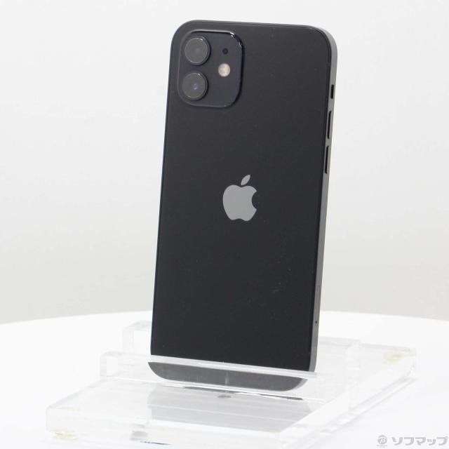 中古)Apple iPhone12 128GB ブラック MGHU3J/A SIMフリー(348-ud)