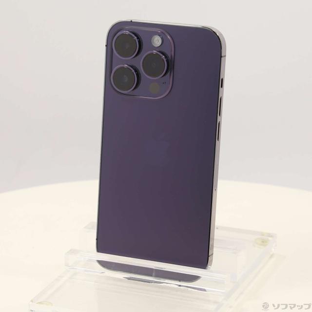 中古)Apple iPhone14 Pro 128GB ディープパープル MQ0F3J/A SIM