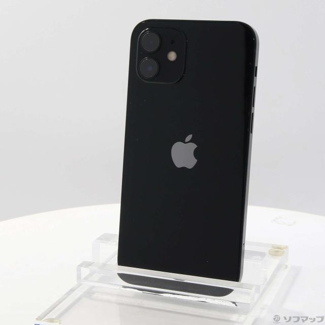 中古)Apple iPhone12 64GB ブラック MGHN3J/A SIMフリー(348-ud)