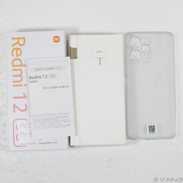 XIG03 Redmi 12 5G シルバー 白ロム Simフリー 送料無料 中古〕XIAOMI