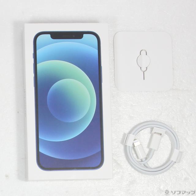 中古)Apple iPhone12 256GB ブルー MGJ33J/A SIMフリー(297-ud)