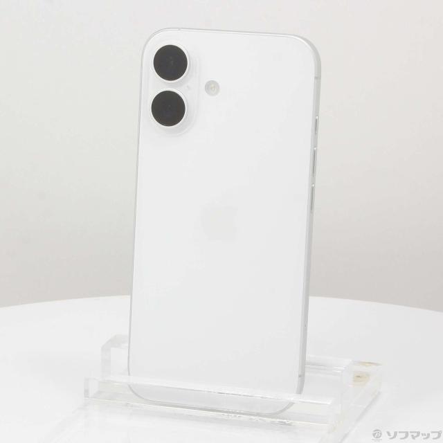 (中古)Apple iPhone16 128GB ホワイト MYDR3J/A SIMフリー(258-ud)の通販は
