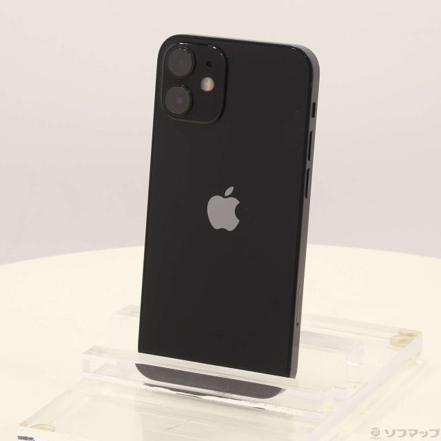 (中古)Apple iPhone12 mini 64GB ブラック MGA03J/A SIMフリー(371-ud)