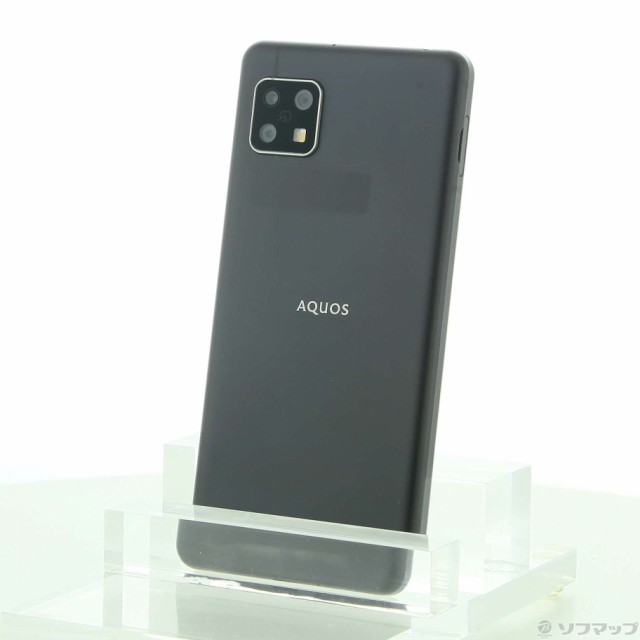 (中古)SHARP AQUOS sense5G 64GB ブラック A004SH SoftBank(349-ud)