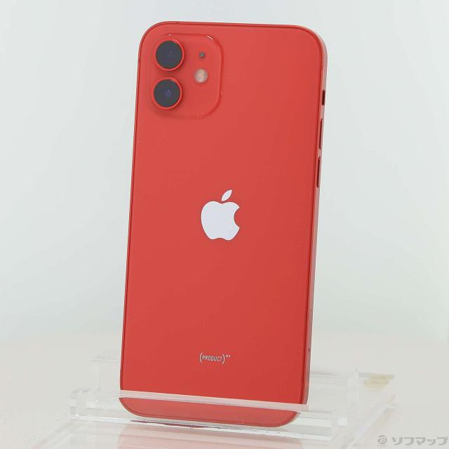 (中古)Apple iPhone12 256GB プロダクトレッド MGJ23J/A SIMフリー(262-ud)