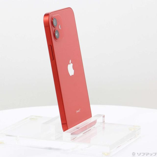中古)Apple iPhone12 128GB プロダクトレッド MGHW3J/A SIM
