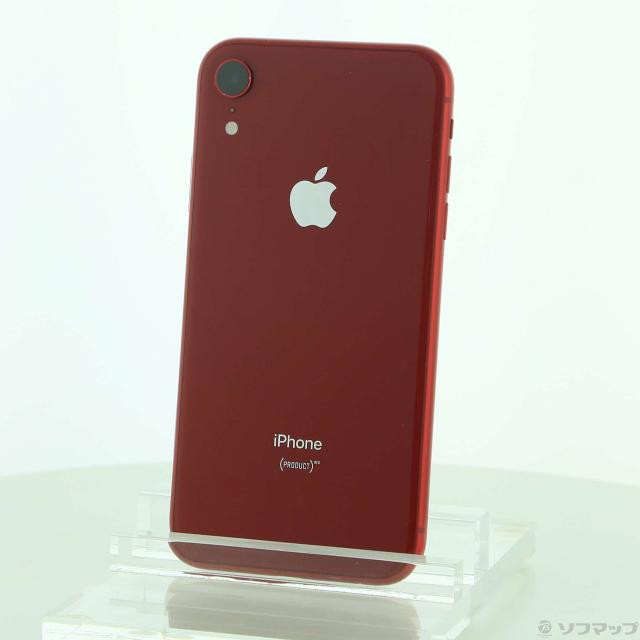 中古)Apple iPhoneXR 64GB プロダクトレッド NT062J/A SIMフリー(258-ud)