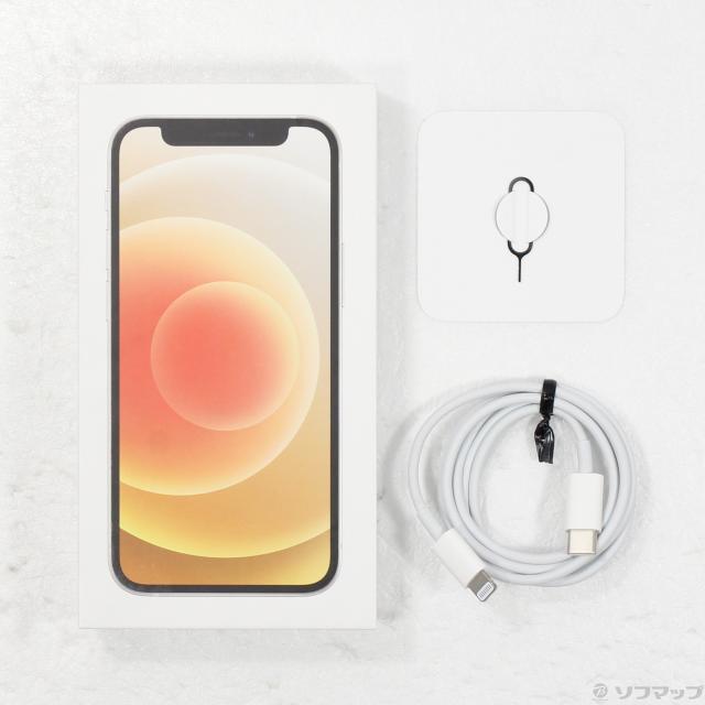 中古)Apple iPhone12 mini 128GB ホワイト MGDM3J/A SIMフリー(348-ud)