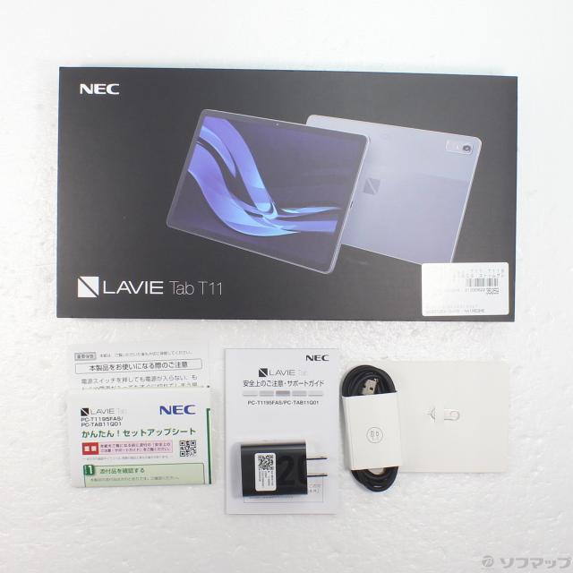 (中古)NEC (展示品) LAVIE Tab T11 T1195/FAS 256GB ストームグレー PC-T1195FAS Wi-Fi(262-ud)