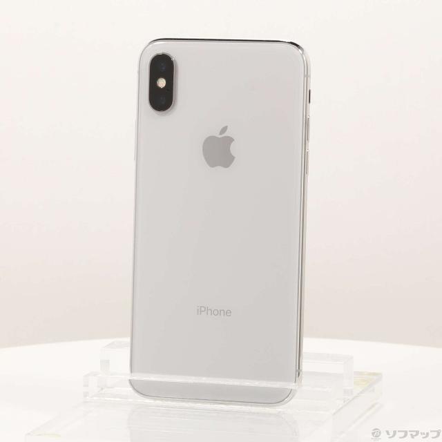 中古)Apple iPhoneX 256GB シルバー NQC22J/A SIMフリー(368-ud