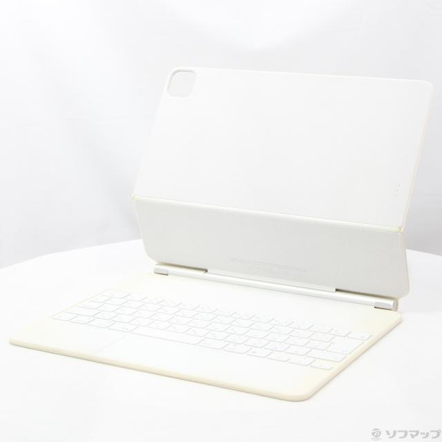(中古)Apple 12.9インチiPad Pro (第5世代) 用 Magic Keyboard 日本語 ホワイト MJQL3J/A(258-ud)