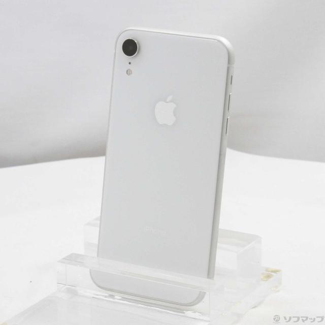 (中古)Apple iPhoneXR 64GB ホワイト MT032J/A SIMフリー(295-ud)