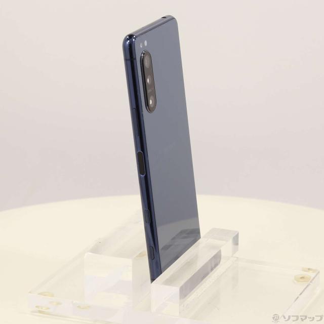(中古)SONY Xperia 5 II 128GB ブルー SO-52A docomoロック解除SIMフリー(349-ud) 携帯電話本体