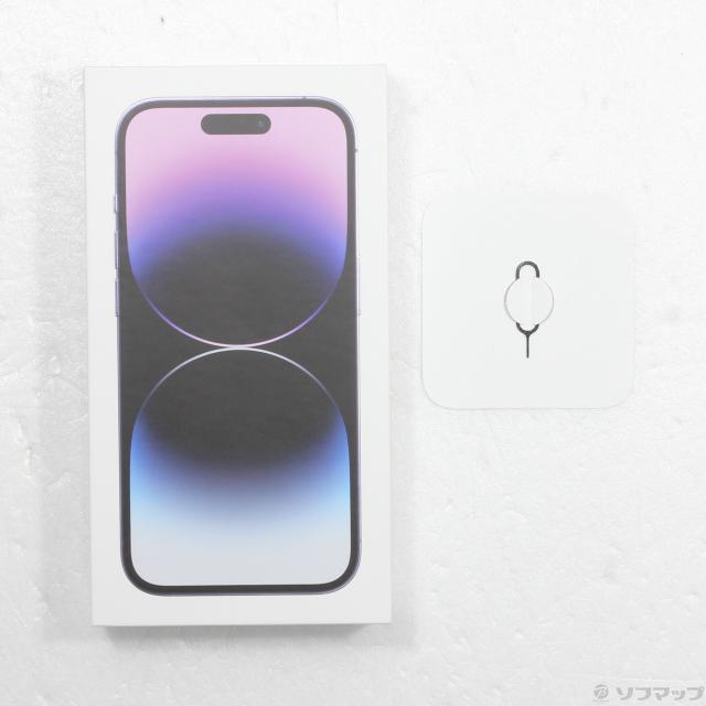 中古)Apple iPhone14 Pro 128GB ディープパープル MQ0F3J/A SIMフリー
