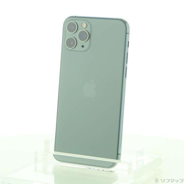 中古)Apple iPhone11 Pro 256GB ミッドナイトグリーン MWCC2J/A