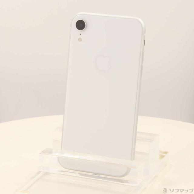 (中古)Apple iPhoneXR 64GB ホワイト MT032J/A SIMフリー(198-ud)