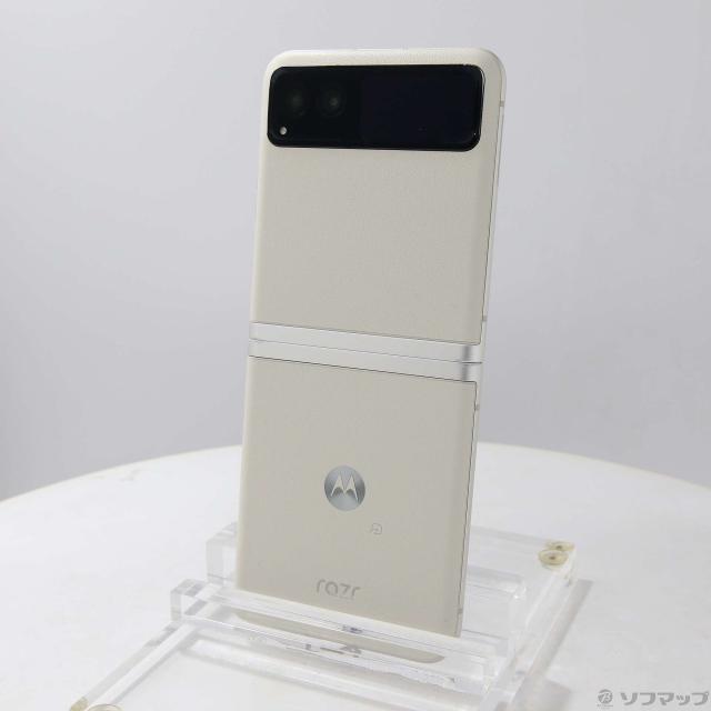 motorola razr40 8+256GB バニラクリーム ケース付き 美品 【公式通販】