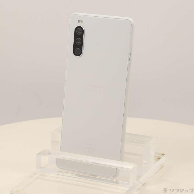 simロック解除済 docomo Xperia10 Ⅲ SO-52B ホワイト 中古)SONY Xperia 10 III 128GB ホワイト SO-52B docomoロック解除SIM