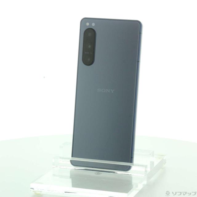 中古)SONY Xperia 5 IV 128GB ブルー SO-54C docomo SIMフリー(262-ud) 