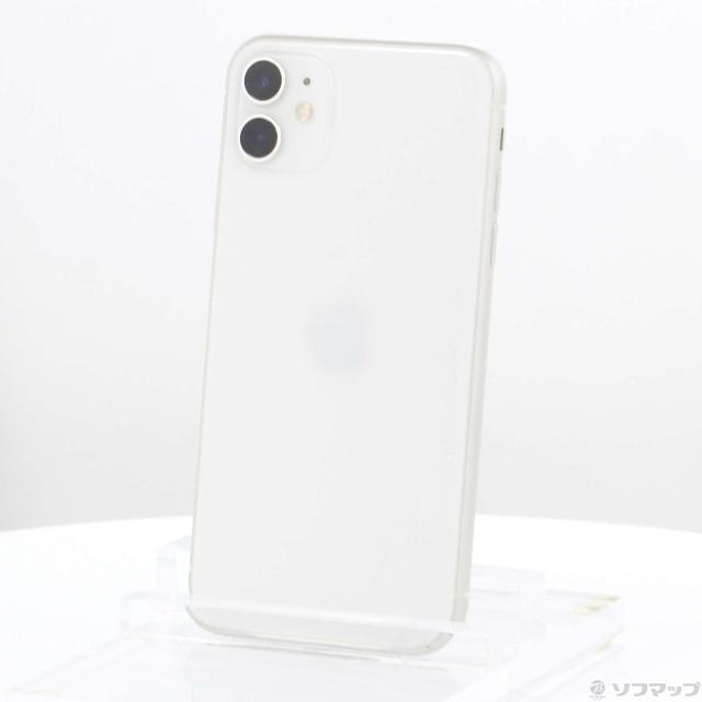 中古)Apple iPhone11 128GB ホワイト MWM22J/A SIMフリー(258-ud)