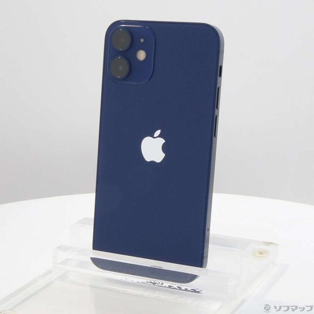 (中古)Apple iPhone12 mini 64GB ブルー MGAP3J/A SIMフリー(262-ud)