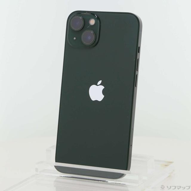 (中古)Apple iPhone13 128GB グリーン MNGG3J/A SIMフリー(349-ud)