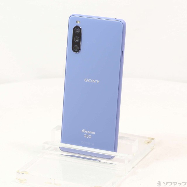 (中古)SONY Xperia 10 III 128GB ブルー SO-52B docomoロック解除SIMフリー(269-ud)