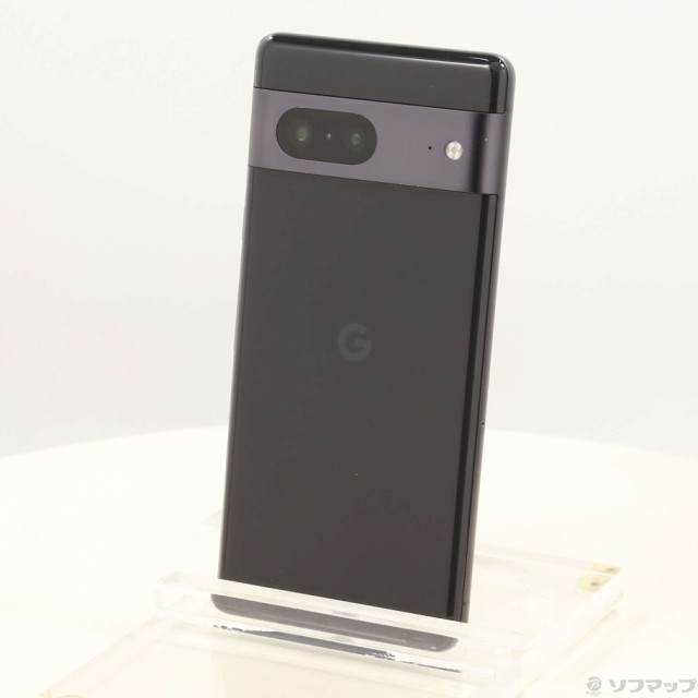 (中古)GOOGLE Google Pixel 7 128GB オブシディアン GOSAT1 Softbank SIMフリー(258-ud)