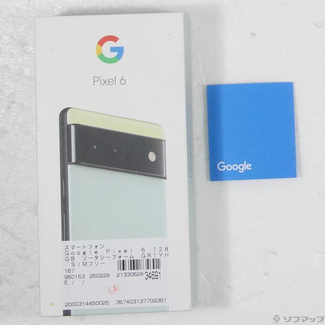 GOOGLE Google Pixel 6 128GB ソータシーフォーム GR1YH SIM
