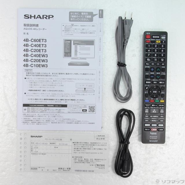 ◇極美品(5/1購入品)◇4Kブルーレイレコーダー、4B-C10EW3 【公式通販】