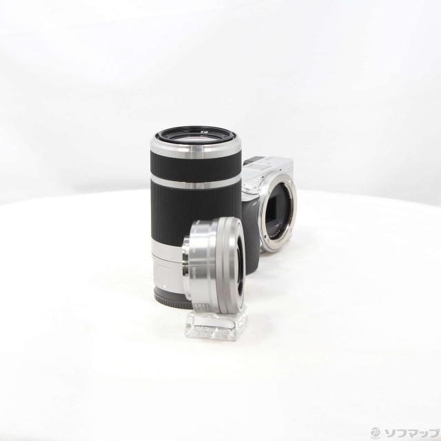 中古)SONY α6400 ILCE-6400Y ダブルズームレンズキット シルバー(258-ud)