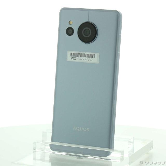 中古)SHARP AQUOS sense7 128GB ブルー SHG10 au SIMフリー(349-ud)