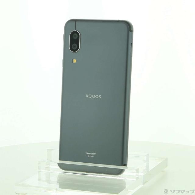 中古)SHARP AQUOS sense3 64GB ブラック SH-M12 SIMフリー(368-ud)