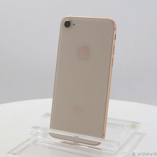 (中古)Apple iPhone8 64GB ゴールド MQ7A2J/A SIMフリー(377-ud)