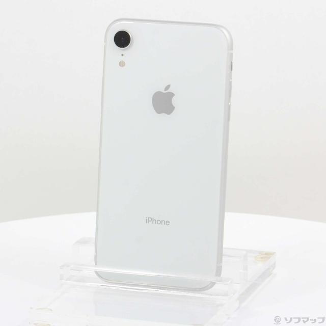 (中古)Apple iPhoneXR 64GB ホワイト MT032J/A SIMフリー(344-ud)