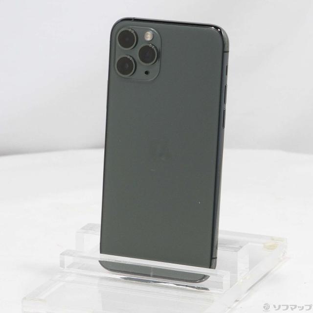 (中古)SoftBank iPhone11 Pro 512GB ミッドナイトグリーン MWCG2J/A SoftBank(262-ud) 32,369円