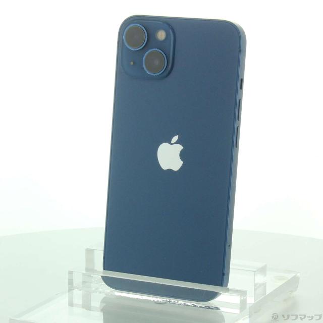 (中古)Apple iPhone13 128GB ブルー MLNG3J/A SIMフリー(344-ud)