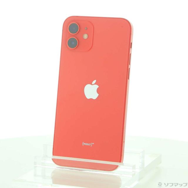 中古)Apple iPhone12 128GB プロダクトレッド MGHW3J/A SIM