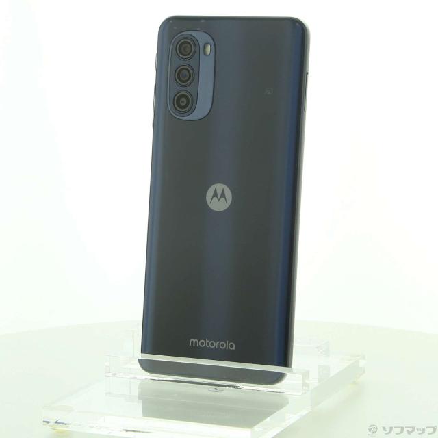 超美品 SIMフリー moto g52j 5G インクブラック M444