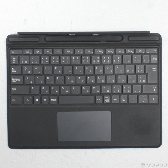 (中古)Microsoft スリムペン付き Surface Pro X Signature キーボード 日本語 QSW-00019 ブラック(305-ud)