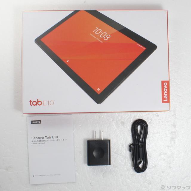 中古)Lenovo Lenovo Tab E10 16GB スレートブラック ZA470074JP